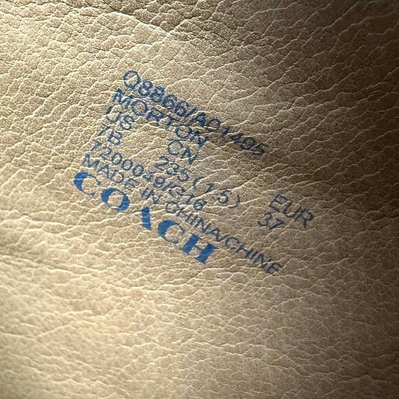 New Coach Morton Semi Matte Calf Leather & Shearling Hidden Wedge Bootie - Picture 7 of 10